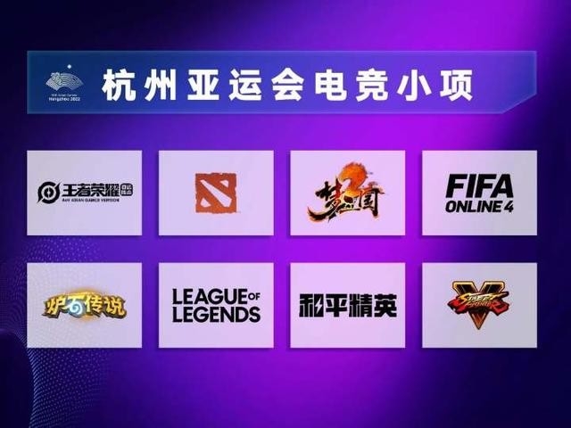 亚运会电竞游戏有哪些