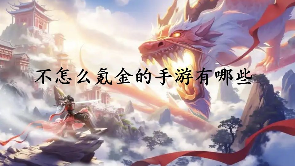 不怎么氪金的手游有哪些